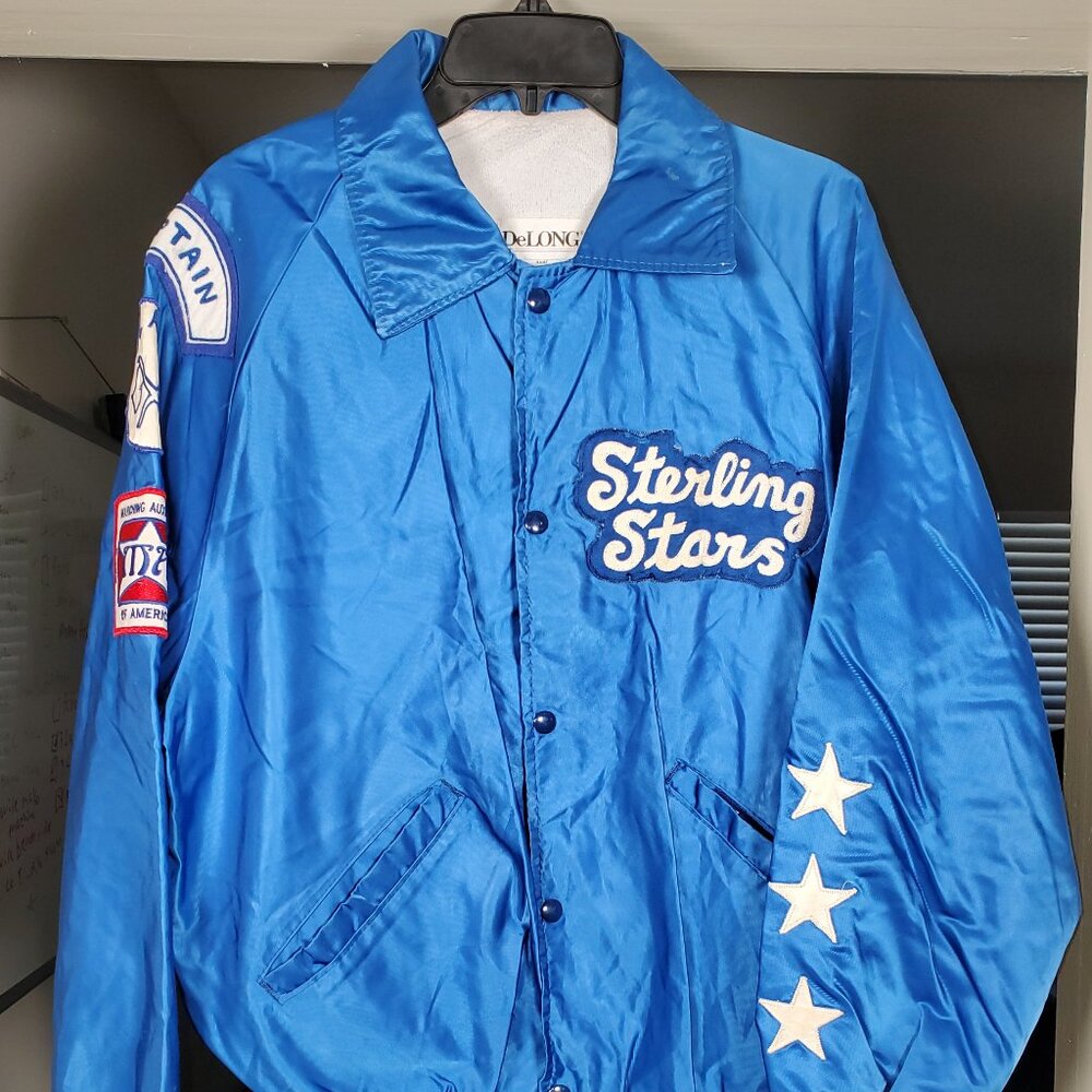 WOMENS STERLING STARS CAPTAIN DELONG BUTTON UP JACKET LARGE $100